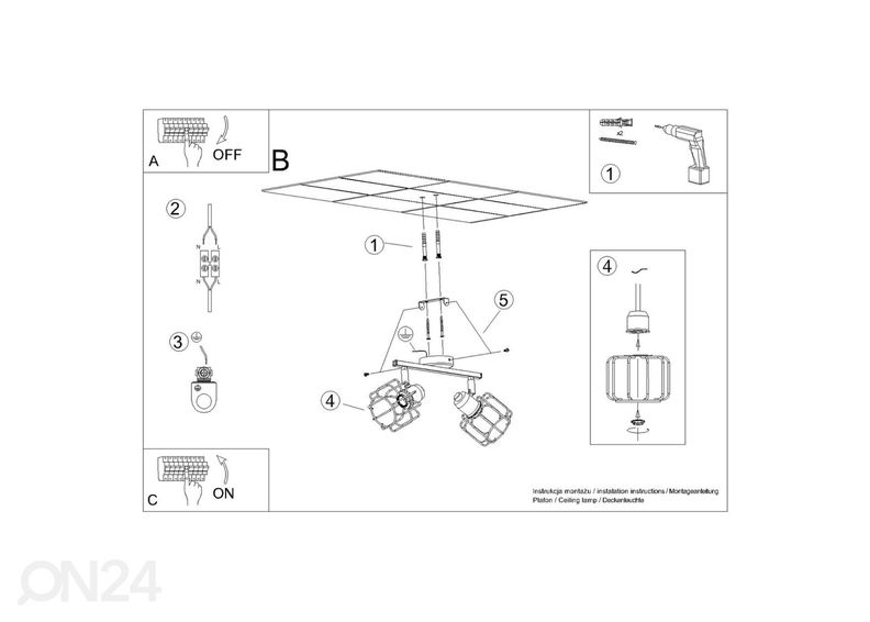 Kattovalaisin Beluci 2, musta kuvasuurennos