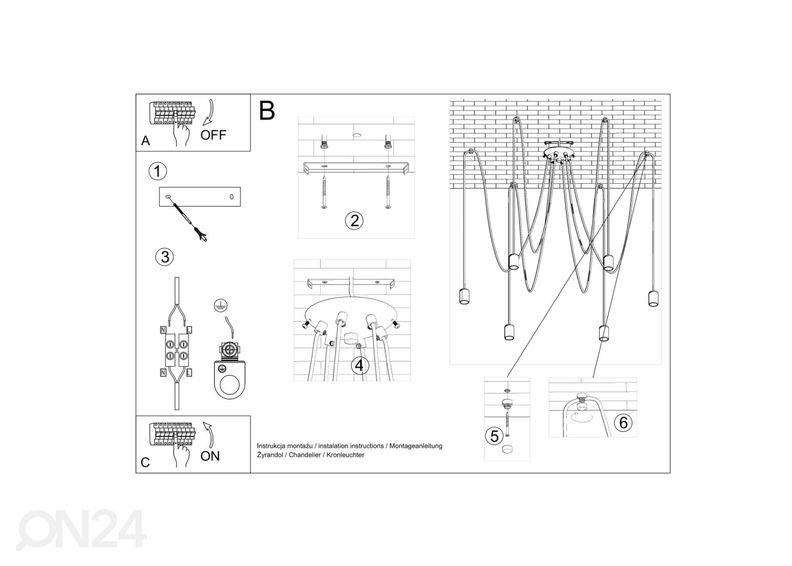 Kattovalaisin Edison 5, musta kuvasuurennos