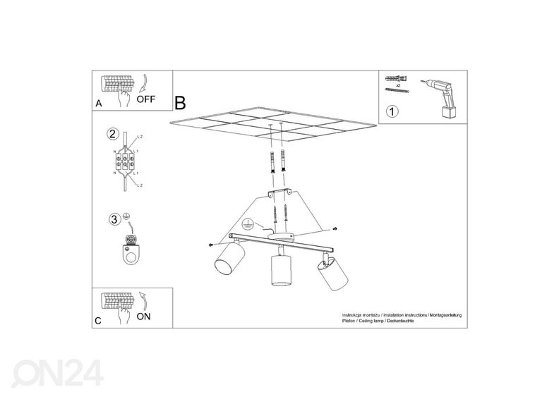 Kattovalaisin Lemmi 3, valkoinen kuvasuurennos