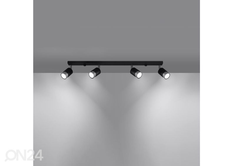 Kattovalaisin Nero 4, musta / kromi kuvasuurennos