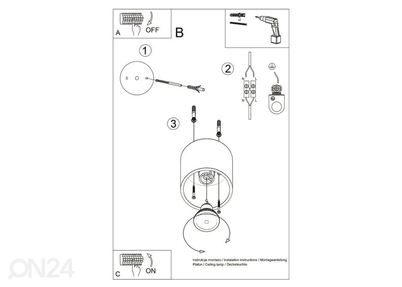 Kattovalaisin Orbis 1, valkoinen kuvasuurennos