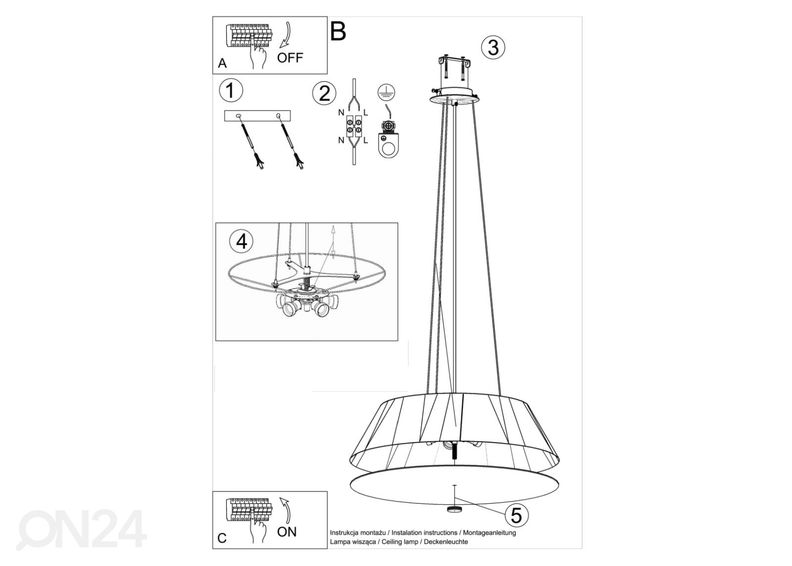 Kattovalaisin Vega 60, musta kuvasuurennos