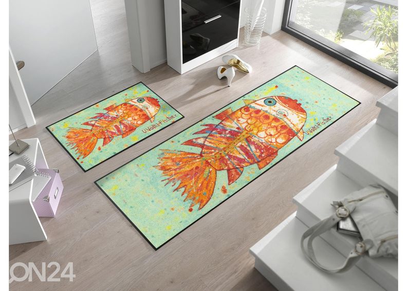 Käytävämatto Funky Fish 60x180 cm kuvasuurennos