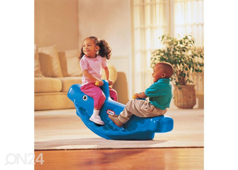 Keinuhevonen kahdelle, sininen kuvasuurennos