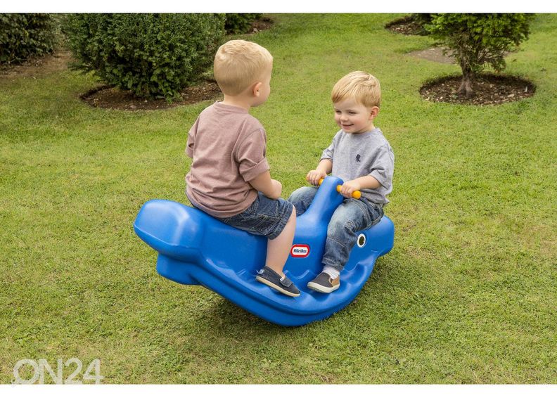 Keinuhevonen kahdelle, sininen kuvasuurennos