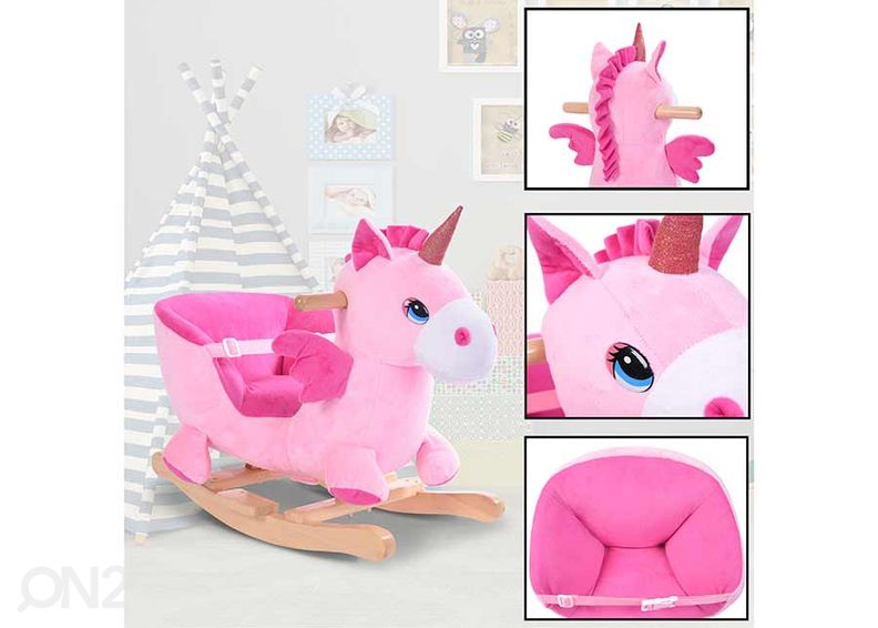 Keinuhevonen Yksisarvinen musiikilla kuvasuurennos