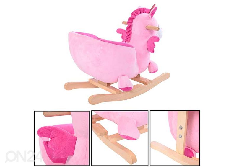 Keinuhevonen Yksisarvinen musiikilla kuvasuurennos