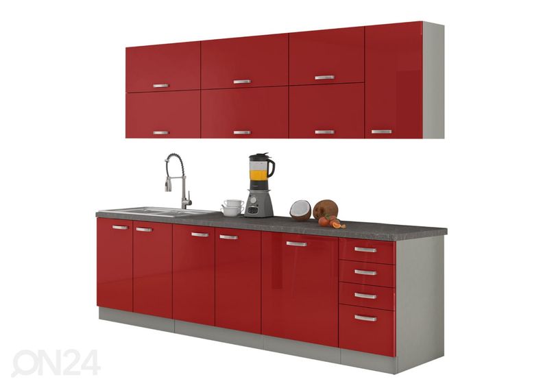 Keittiö 260 cm +työtaso kuvasuurennos