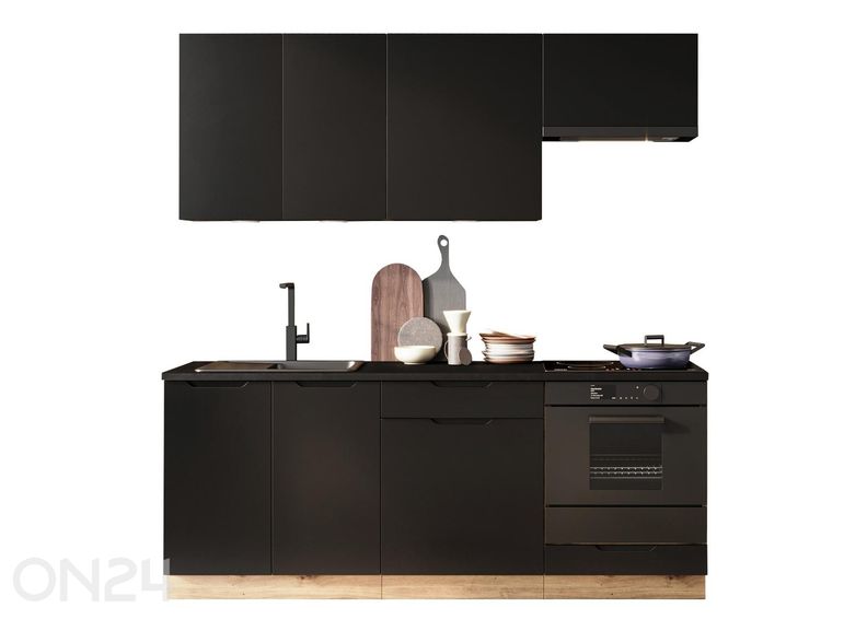 Keittiökalusteet Isabela 200 cm + LED kuvasuurennos