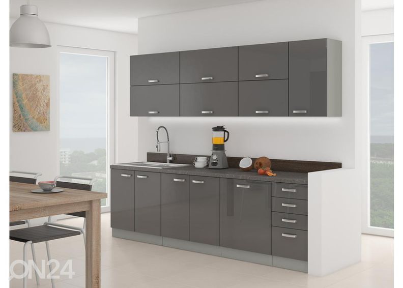 Keittiökalusteet Karmen 260 cm + työtaso kuvasuurennos