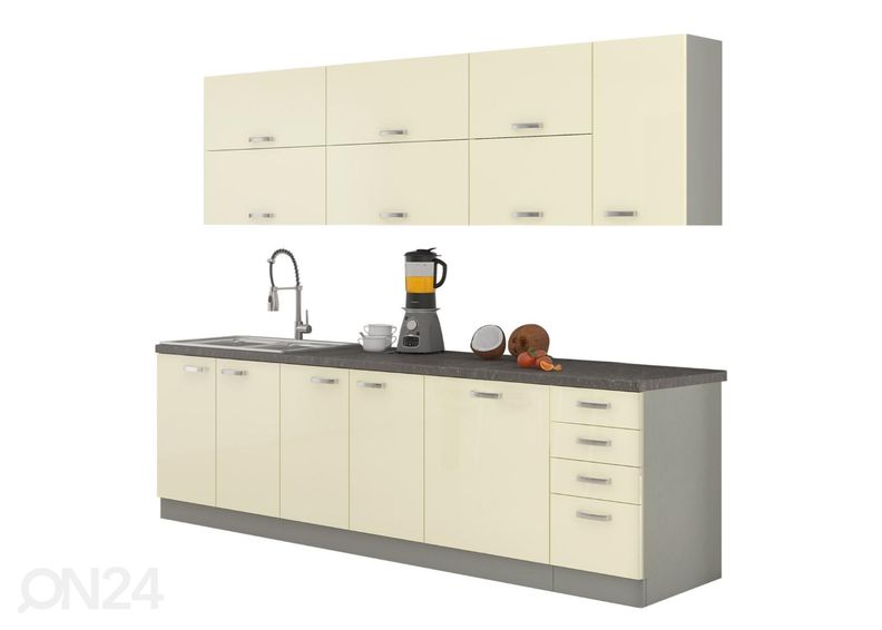 Keittiökalusteet Karmen 260 cm + työtaso kuvasuurennos