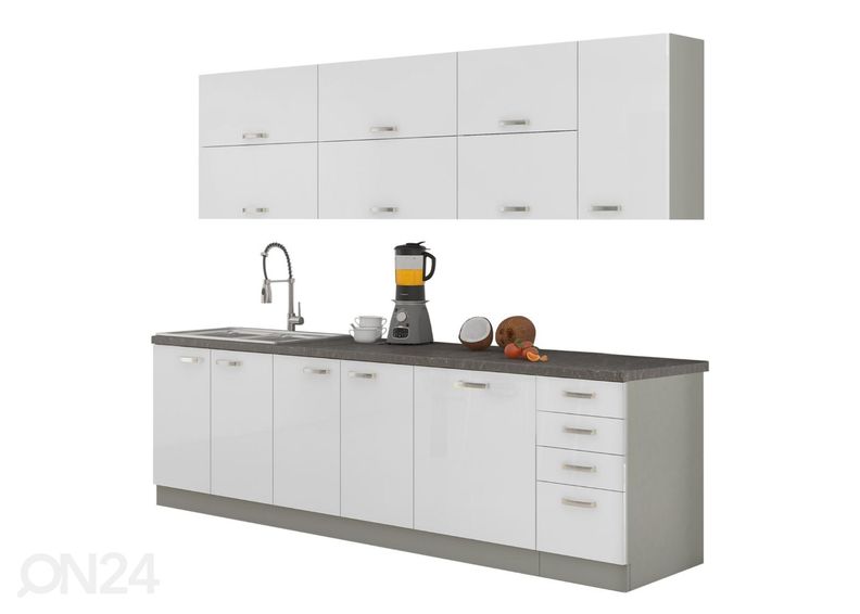 Keittiökalusteet Karmen 260 cm +työtaso kuvasuurennos
