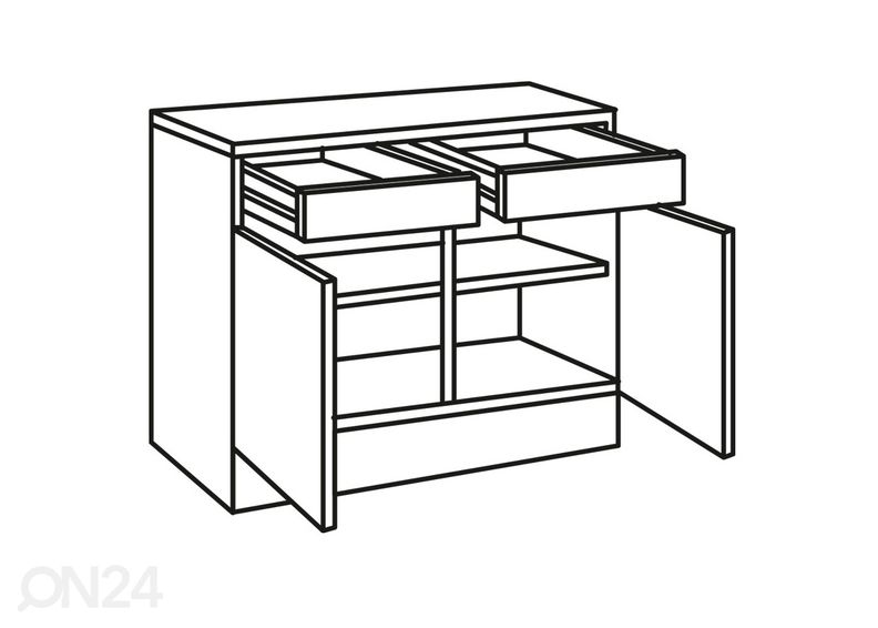Keittiön alakaappi Oslo 100 cm kuvasuurennos