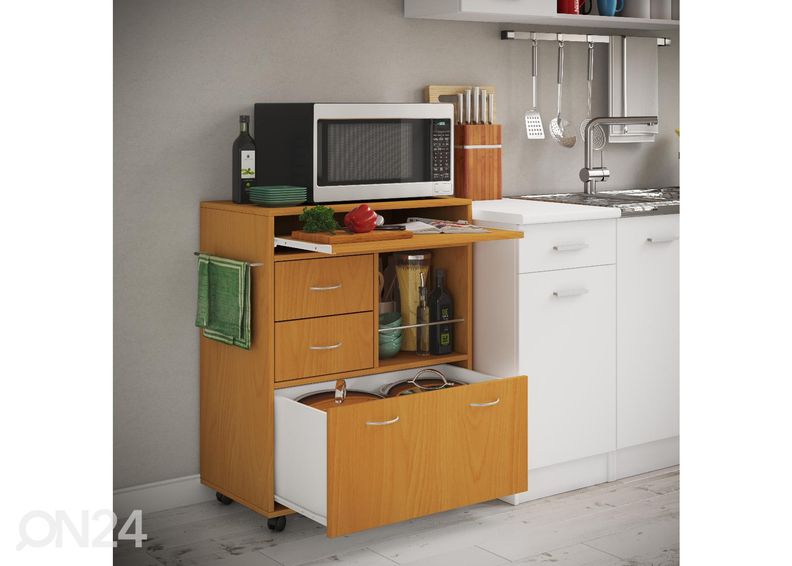 Keittiön kaappi pyörillä Kicha kuvasuurennos