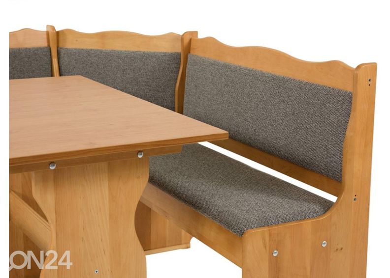 Keittiön kulmapenkki ja pöytä kuvasuurennos