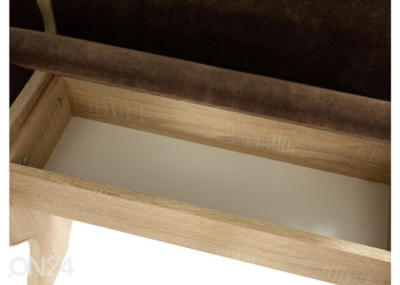 Keittiön kulmapenkki, jakkarat ja pöytä kuvasuurennos