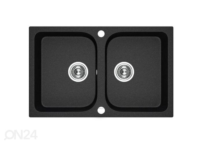 Keittiön pesuallas Laveo graniittia Celia 2:lla altaalla kuvasuurennos