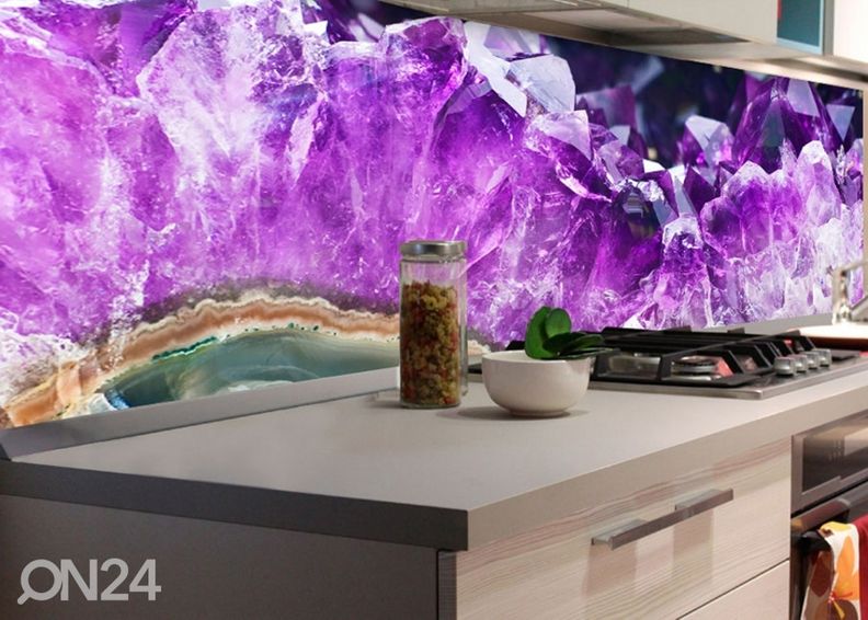Keittiön välitila Amethyst 260x60 cm kuvasuurennos