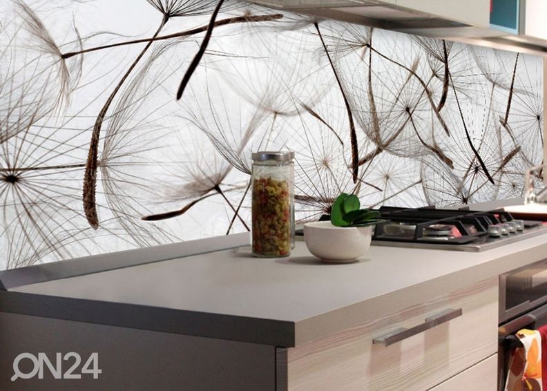 Keittiön välitila Dandelion Seeds 350x60 cm kuvasuurennos