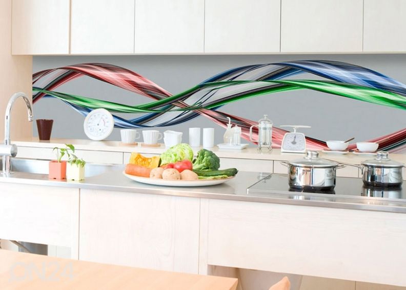 Keittiön välitila Gossy Wave 180x60 cm kuvasuurennos