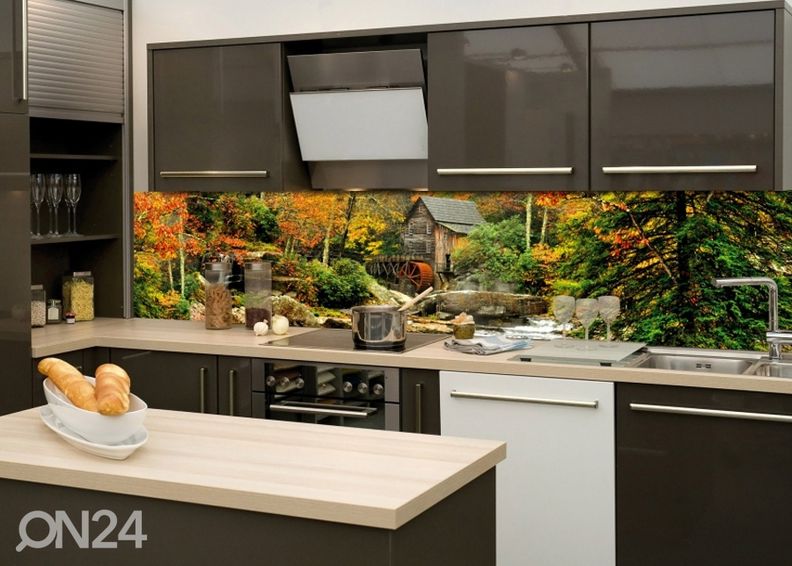 Keittiön välitila Grist mill 180x60 cm kuvasuurennos