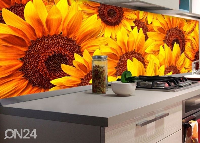 Keittiön välitila Helianthus 260x60 cm kuvasuurennos
