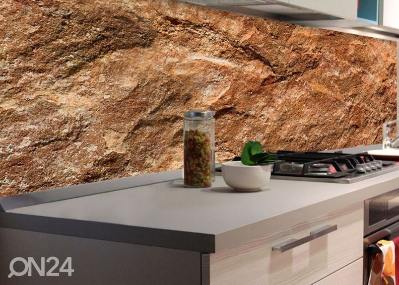 Keittiön välitila Marble 350x60 cm kuvasuurennos
