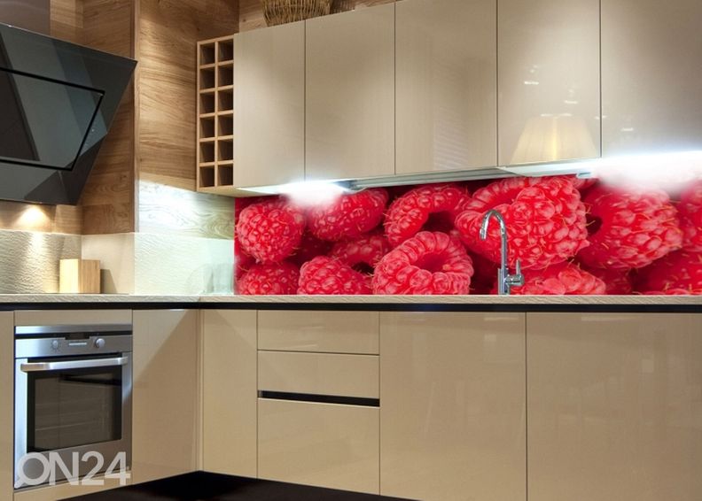 Keittiön välitila Raspberry 180x60 cm kuvasuurennos