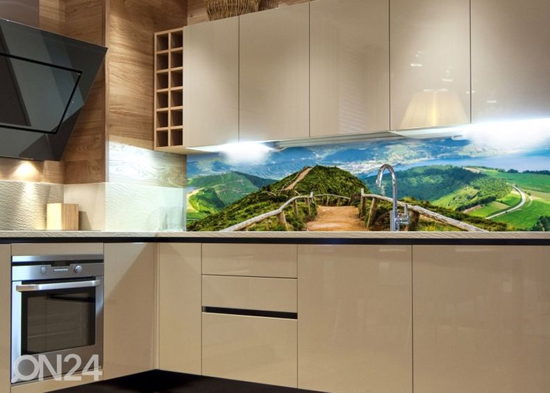 Keittiön välitila Walking Path 180x60 cm kuvasuurennos