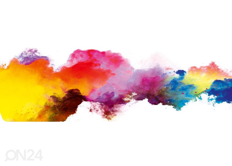 Keittiön välitilan tapetti Abstract blust of colors 180x60 cm kuvasuurennos