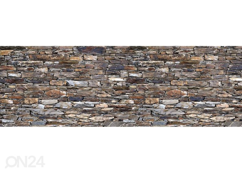 Keittiön välitilan tapetti Old Traditional Stone Wall 180x60 cm kuvasuurennos