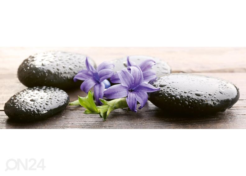 Keittiön välitilan tapetti Spa Hot Stones 180x60 cm kuvasuurennos