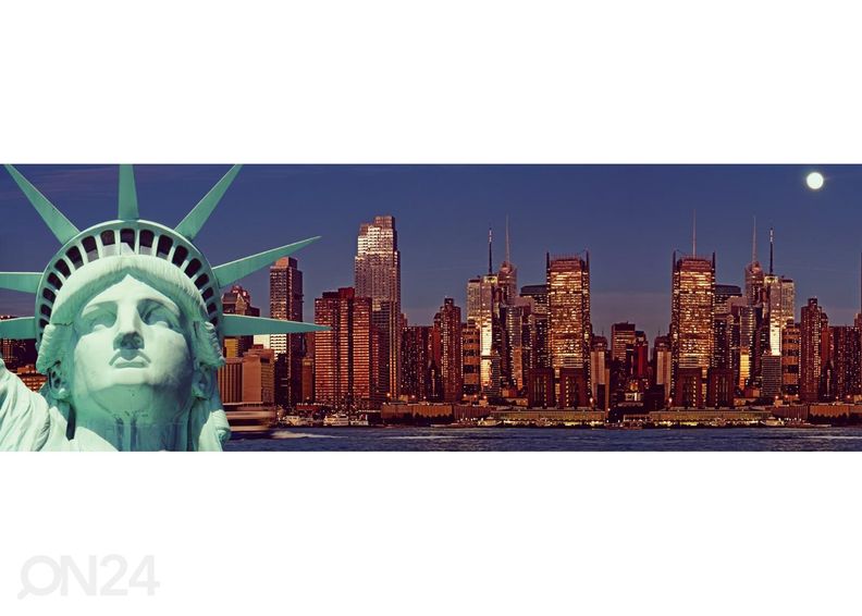 Keittiön välitilan tapetti Statue of Liberty 180x60 cm kuvasuurennos