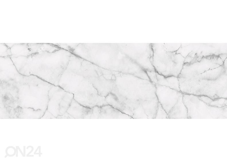 Keittiön välitilan tapetti White Marble 350x60 cm kuvasuurennos