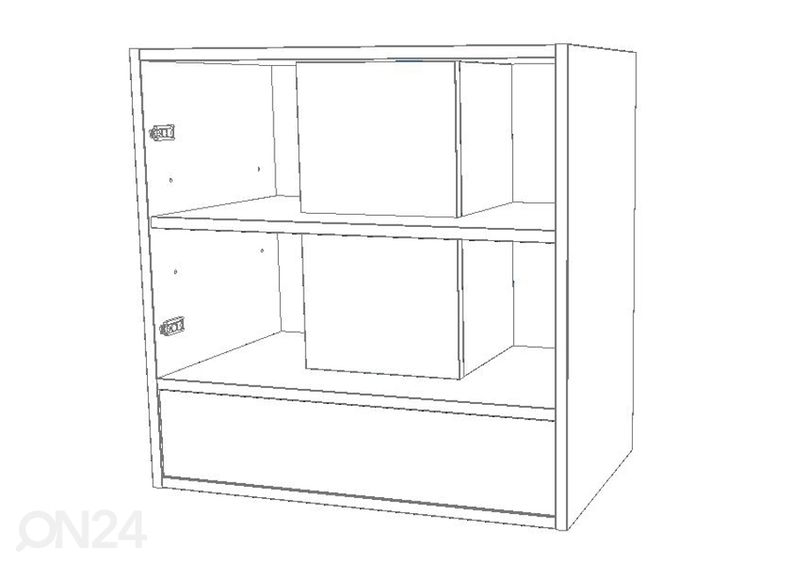 Keittiön yläkaappi liesituulettimell 60 cm kuvasuurennos