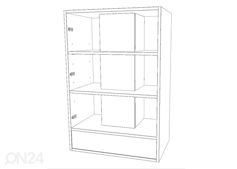 Keittiön yläkaappi liesituulettimelle 60 cm kuvasuurennos