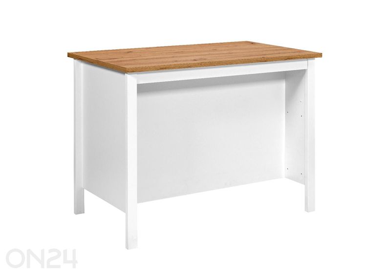 Keittiösaareke Julina, valkoinen / artisan-tammi kuvasuurennos