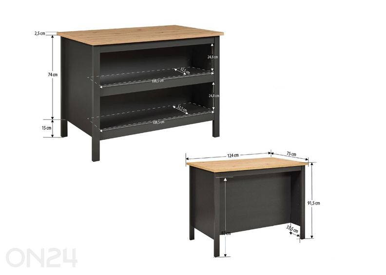 Keittiösaareke Nellina kuvasuurennos