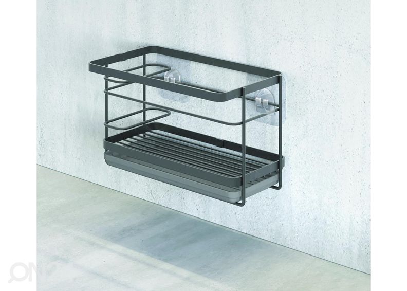Keittiötarviketeline seinälle Tokyo UFIX, 22x13x14 cm, musta kuvasuurennos
