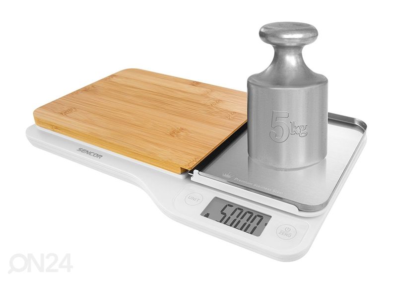 Keittiövaaka leikkuulaudalla Sencor SKS6501WH kuvasuurennos