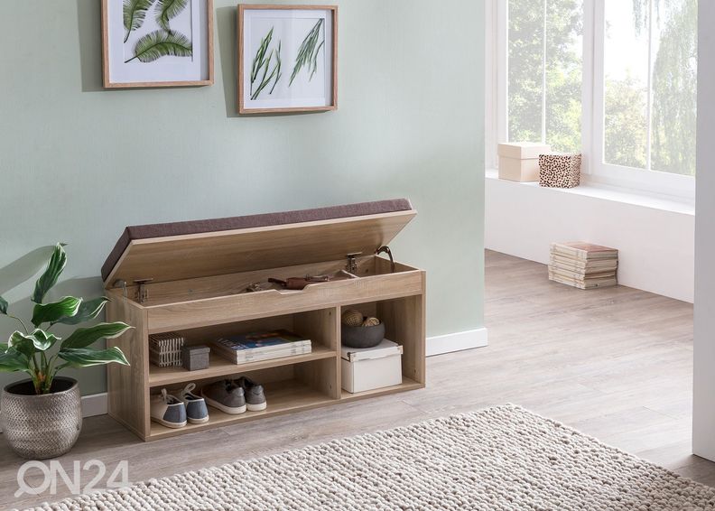 Kenkähylly / penkki Laura, sonoma tammi kuvasuurennos