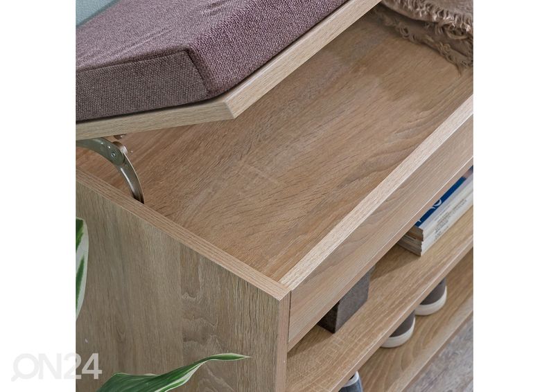 Kenkähylly / penkki Laura, sonoma tammi kuvasuurennos