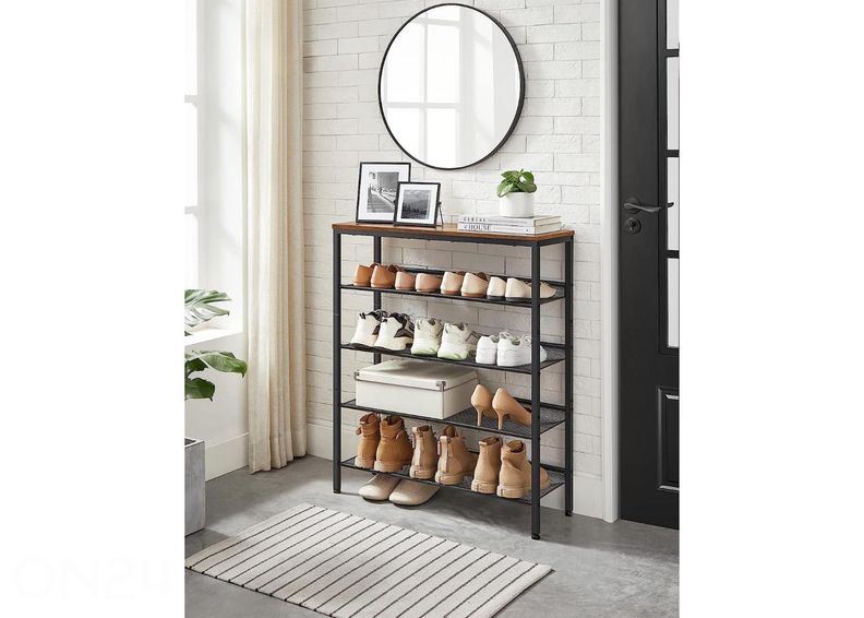 Kenkähylly, ruskea/musta kuvasuurennos