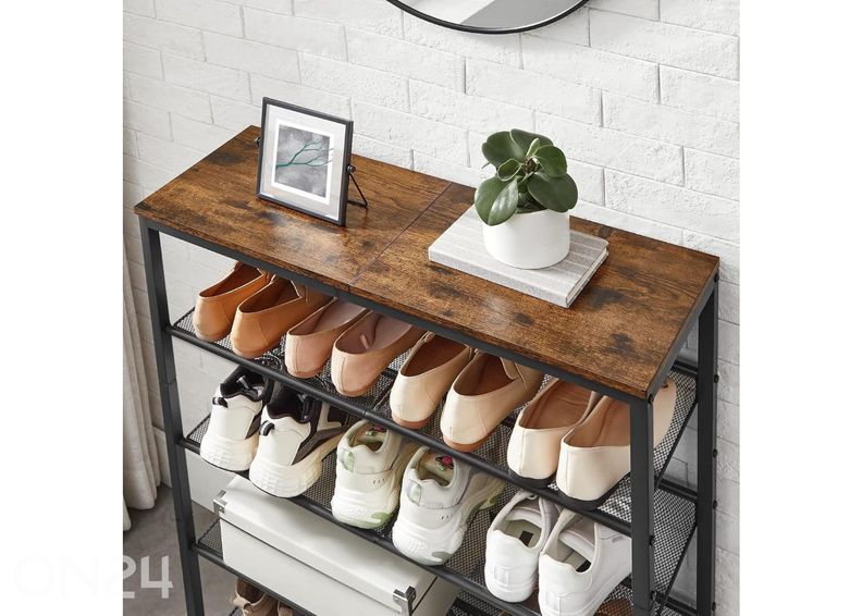 Kenkähylly, ruskea/musta kuvasuurennos