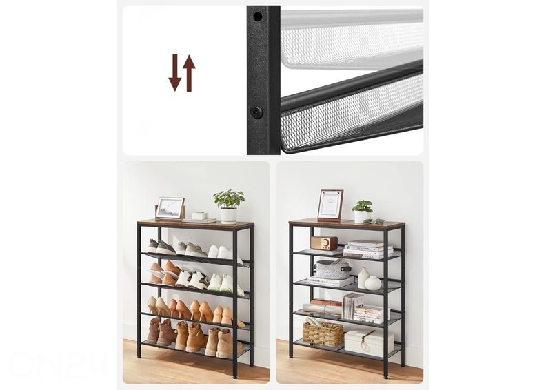 Kenkähylly, ruskea/musta kuvasuurennos