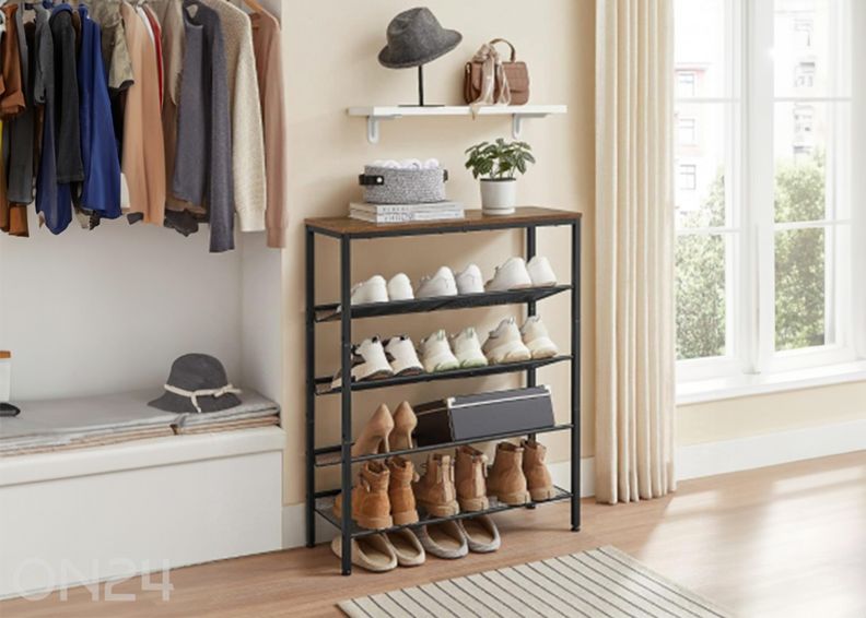 Kenkähylly, ruskea/musta kuvasuurennos