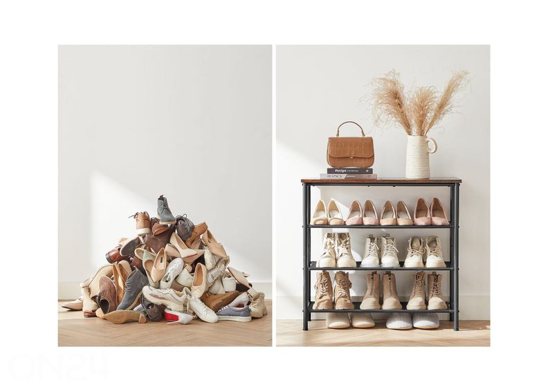 Kenkähylly, ruskea/musta kuvasuurennos