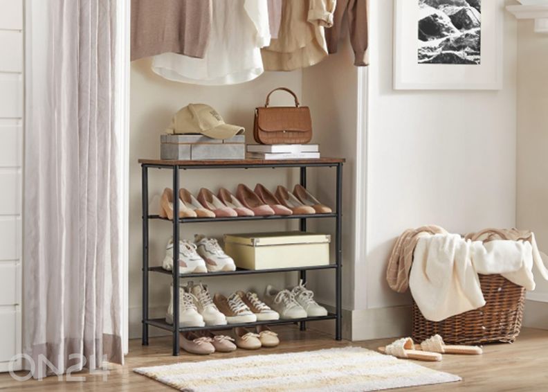 Kenkähylly, ruskea/musta kuvasuurennos