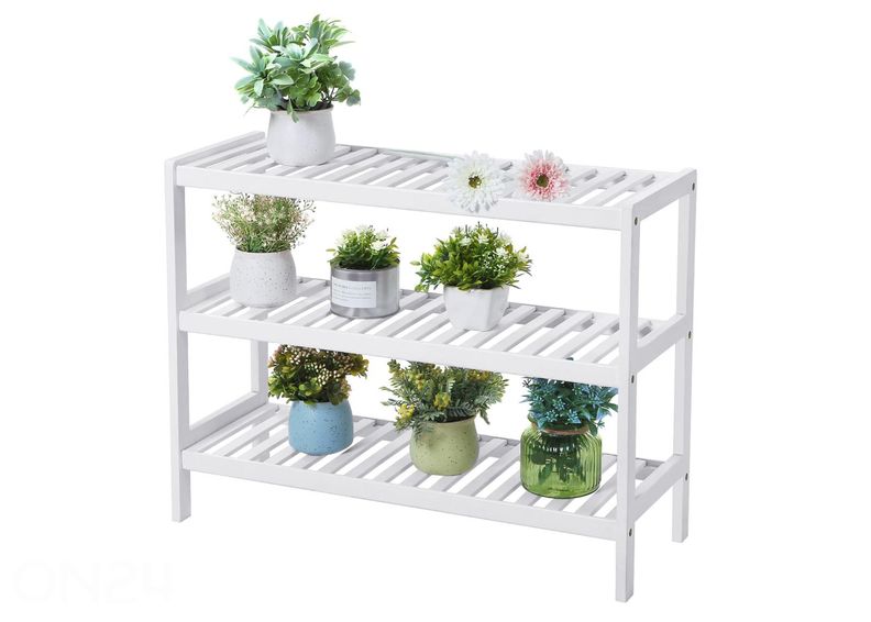 Kenkähylly, valkoinen kuvasuurennos