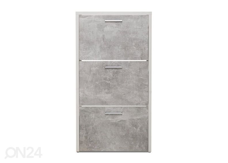 Kenkäkaappi Fulda, valkoinen/ harmaa kuvasuurennos